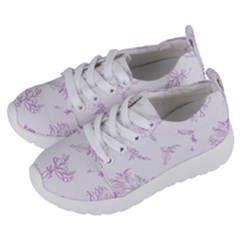 Beautiful,violet,floral,shabby Chic,pattern Kids  Lightweight Sports Shoes by NouveauDesign