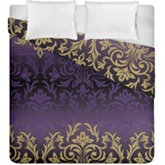 Art Nouveau,vintage,damask,gold,purple,antique,beautiful Duvet Cover Double Side (king Size) by NouveauDesign