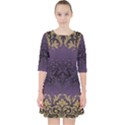 art nouveau,vintage,damask,gold,purple,antique,beautiful Pocket Dress View1