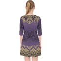 art nouveau,vintage,damask,gold,purple,antique,beautiful Pocket Dress View2