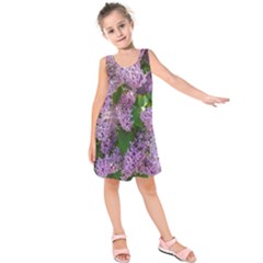 Lilacs 2 Kids  Sleeveless Dress by dawnsiegler