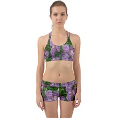 Lilacs 2 Back Web Sports Bra Set by dawnsiegler