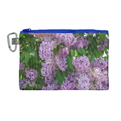 Lilacs 2 Canvas Cosmetic Bag (large) by dawnsiegler