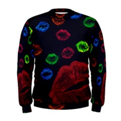 Hot Lips Men s Sweatshirt by dawnsiegler