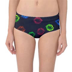 Hot Lips Mid-waist Bikini Bottoms by dawnsiegler