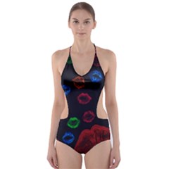 Hot Lips Cut-out One Piece Swimsuit by dawnsiegler