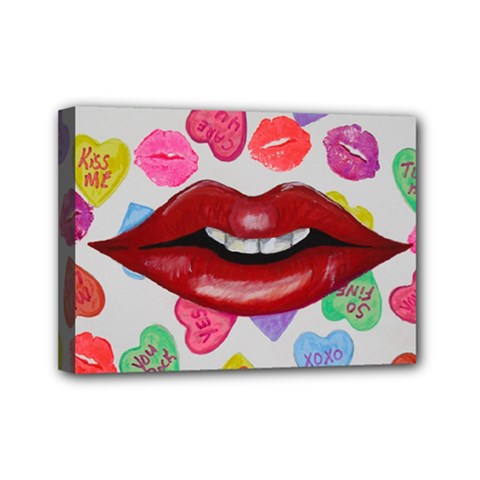 Aahhhh Candy Mini Canvas 7  X 5  by dawnsiegler