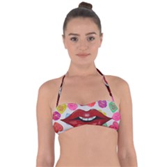 Aahhhh Candy Halter Bandeau Bikini Top by dawnsiegler