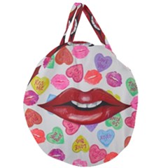 Aahhhh Candy Giant Round Zipper Tote