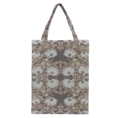 Vintage Daisy Floral Pattern Classic Tote Bag by dflcprints