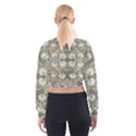 Vintage Daisy Floral Pattern Cropped Sweatshirt View2