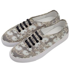 Vintage Daisy Floral Pattern Women s Classic Low Top Sneakers by dflcprints