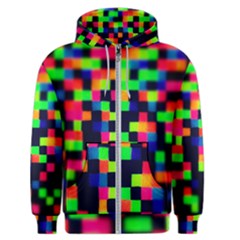 Squares Men s Zipper Hoodie