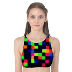 Squares Tank Bikini Top by dawnsiegler