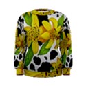 Floral Cow Print Women s Sweatshirt View1