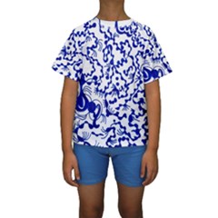 Dna Lines Kids  Short Sleeve Swimwear by MRTACPANS