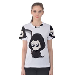 Cute Grim Reaper Women s Cotton Tee