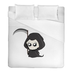 Cute Grim Reaper Duvet Cover (full/ Double Size) by Valentinaart