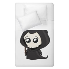 Cute Grim Reaper Duvet Cover Double Side (single Size) by Valentinaart