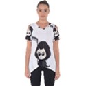 Cute Grim Reaper Cut Out Side Drop Tee View1