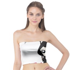 Cute Grim Reaper Tube Top by Valentinaart