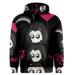 Cute Grim Reaper Men s Pullover Hoodie by Valentinaart