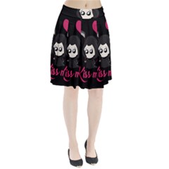 Cute Grim Reaper Pleated Skirt by Valentinaart