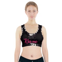 Cute Grim Reaper Sports Bra With Pocket by Valentinaart