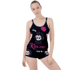 Cute Grim Reaper Boyleg Tankini Set  by Valentinaart