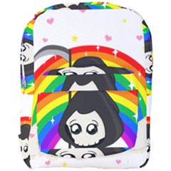 Cute Grim Reaper Full Print Backpack by Valentinaart