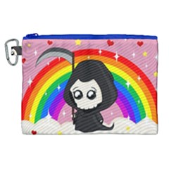 Cute Grim Reaper Canvas Cosmetic Bag (xl) by Valentinaart