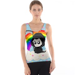 Cute Grim Reaper Tank Top by Valentinaart