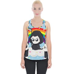 Cute Grim Reaper Piece Up Tank Top by Valentinaart