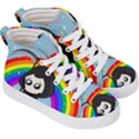 Cute Grim Reaper Kid s Hi-Top Skate Sneakers View3