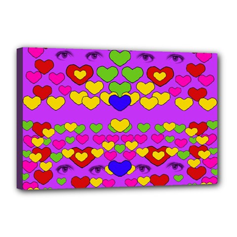 I Love This Lovely Hearty One Canvas 18  X 12  by pepitasart