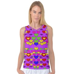 I Love This Lovely Hearty One Women s Basketball Tank Top by pepitasart