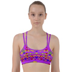 I Love This Lovely Hearty One Line Them Up Sports Bra by pepitasart