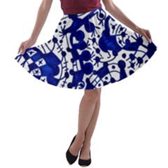 Direct Travel A-line Skater Skirt by MRTACPANS