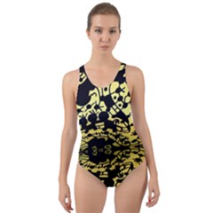 Dna Diluted Cut-out Back One Piece Swimsuit by MRTACPANS