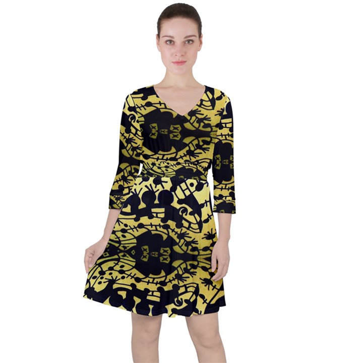 DNA DILUTED Ruffle Dress