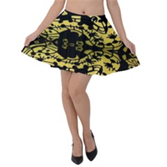 Dna Mirroir Velvet Skater Skirt