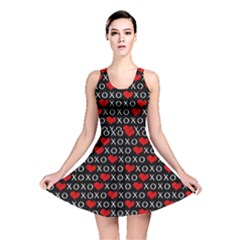 Xoxo Valentines Day Pattern Reversible Skater Dress by Valentinaart