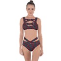 XOXO Valentines day pattern Bandaged Up Bikini Set  View1