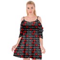 XOXO Valentines day pattern Cutout Spaghetti Strap Chiffon Dress View1