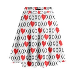 Xoxo Valentines Day Pattern High Waist Skirt by Valentinaart