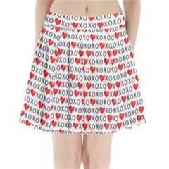 Xoxo Valentines Day Pattern Pleated Mini Skirt by Valentinaart