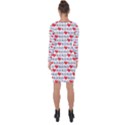 XOXO Valentines day pattern Asymmetric Cut-Out Shift Dress View2