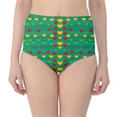 Love Is In All Of Us To Give And Show High-waist Bikini Bottoms by pepitasart