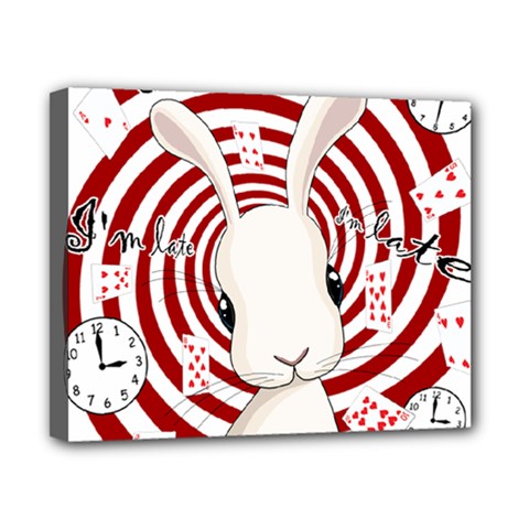 White Rabbit In Wonderland Canvas 10  X 8  by Valentinaart