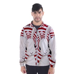 White Rabbit In Wonderland Wind Breaker (men) by Valentinaart